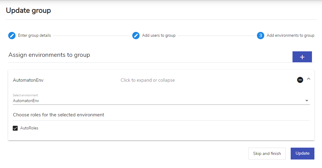 Create Group – Add roles