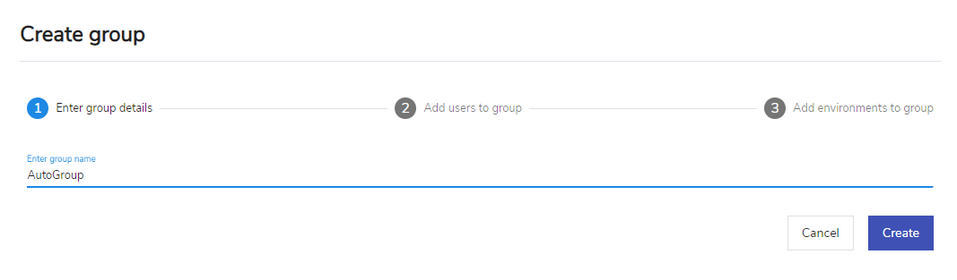 Enter Group Details