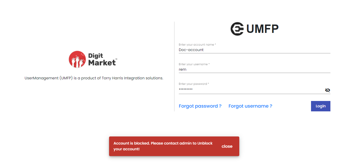 Invalid Login
