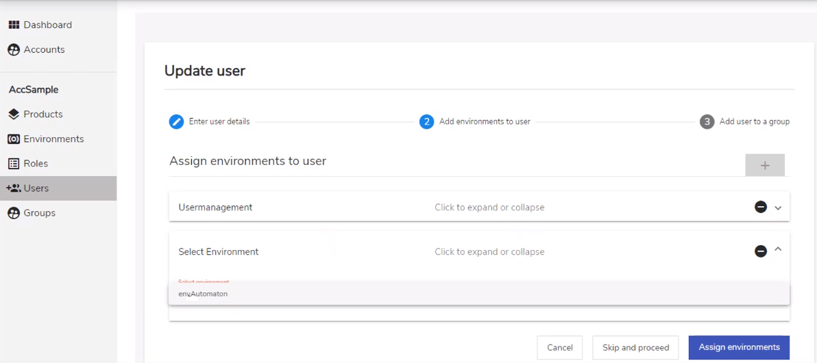 Update User