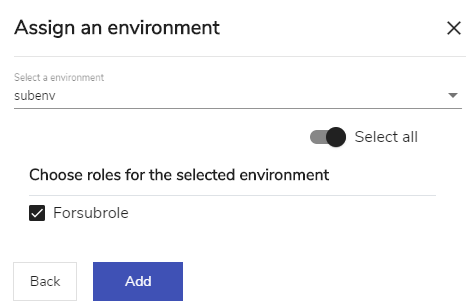 Add Environment