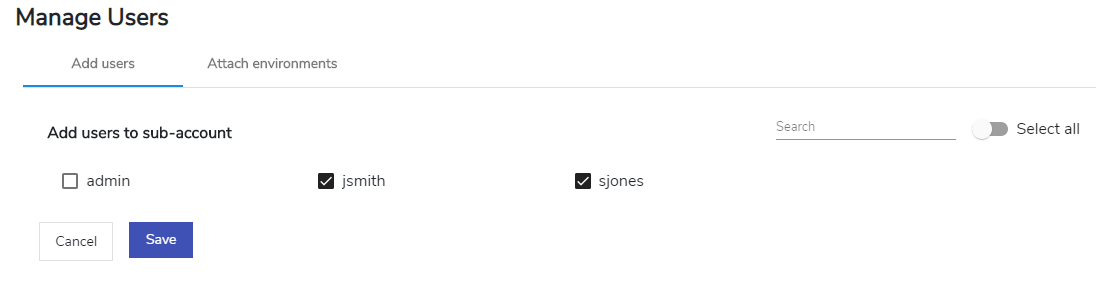 Manage Users