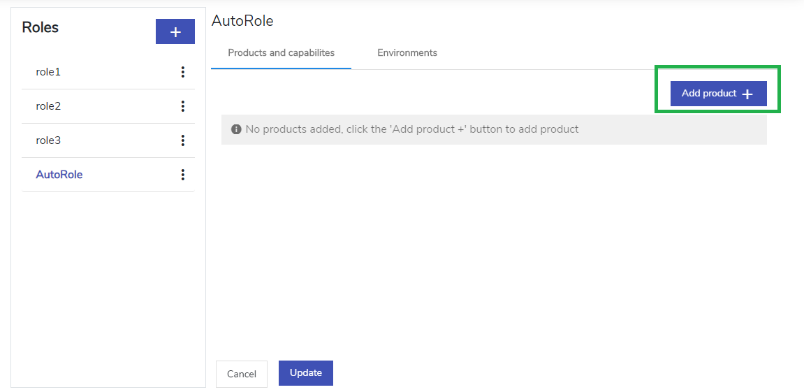 Role Add Product