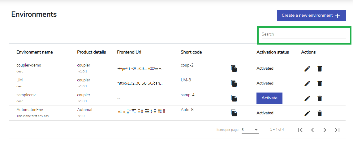Search Environment