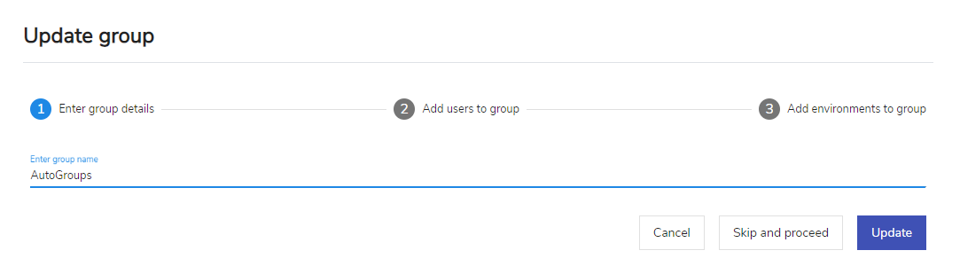 Update Group